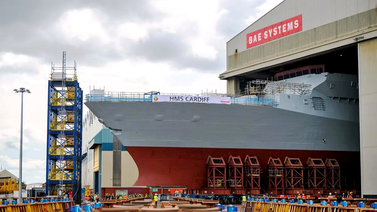 HMS Cardiff Rolls Out At BAE Systems’ Govan Shipyard - ADS Advance